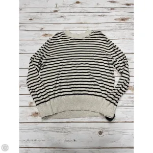 Sweater By Treasure And Bond In Brown & Cream, Size: M