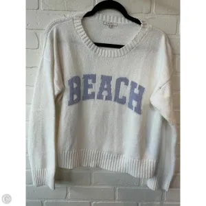 Sweater By Z Supply In Blue & White, Size: M