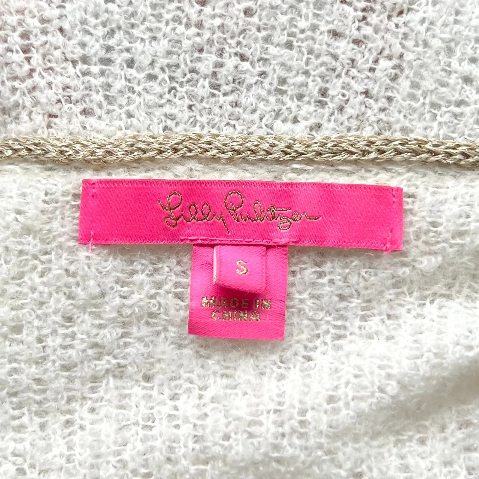 Sweater Designer By Lilly Pulitzer In Off White, Size: S