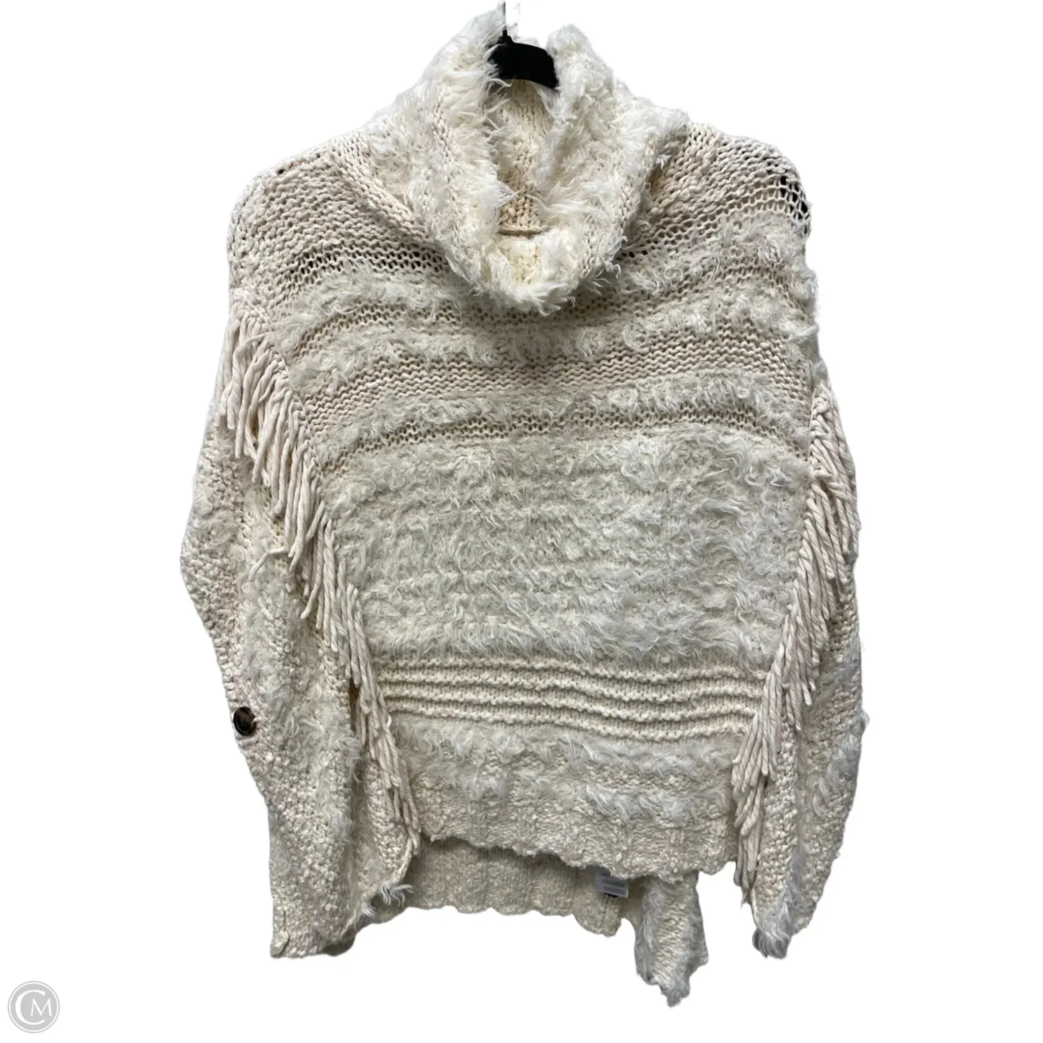 Sweater Short Sleeve By Anthropologie In Cream, Size: Xs