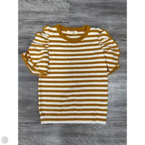 Sweater Short Sleeve By Anthropologie In Yellow, Size: Xs