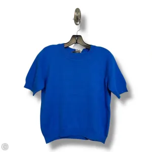 Sweater Short Sleeve By Loft In Blue, Size: S