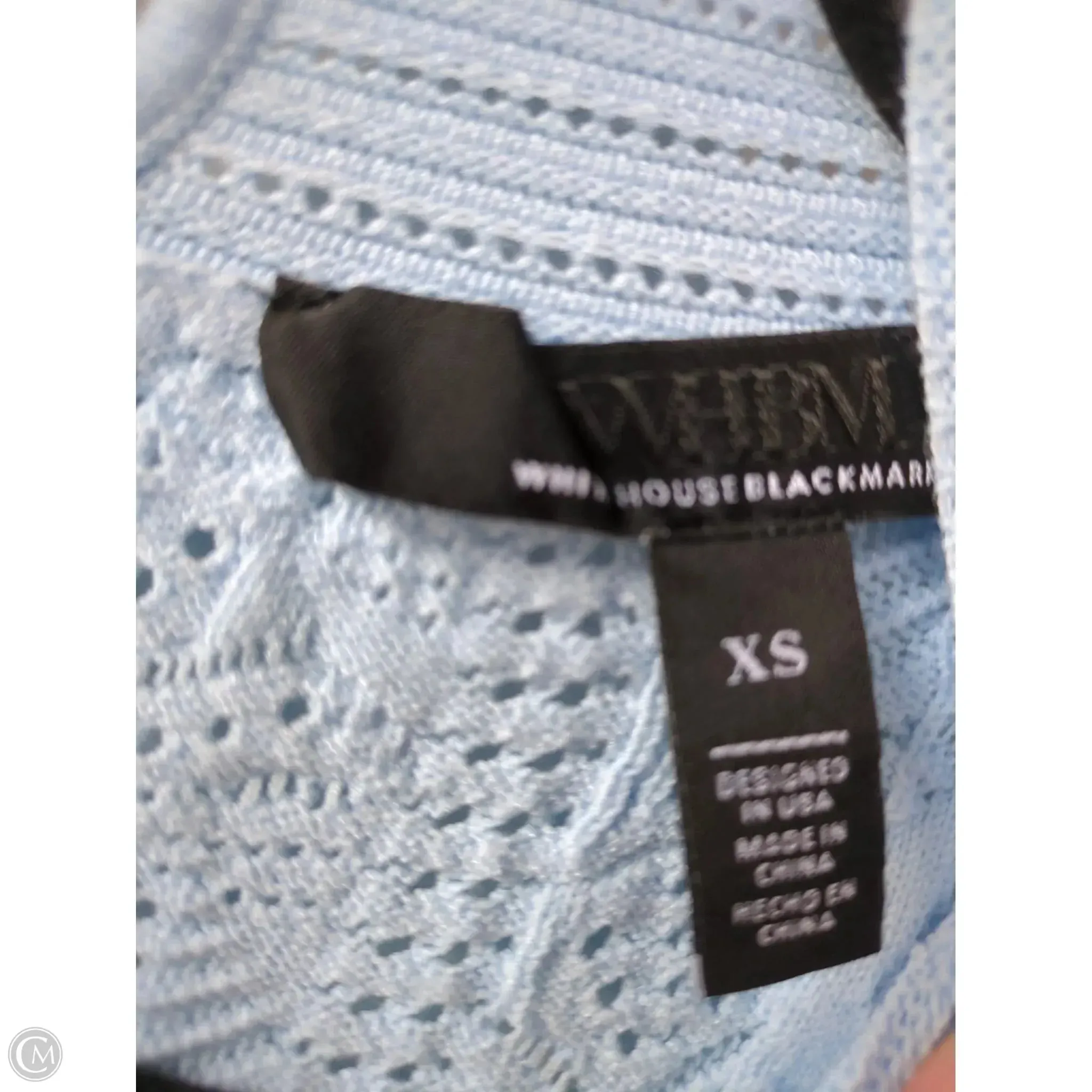 Sweater Short Sleeve By White House Black Market In Blue, Size: Xs