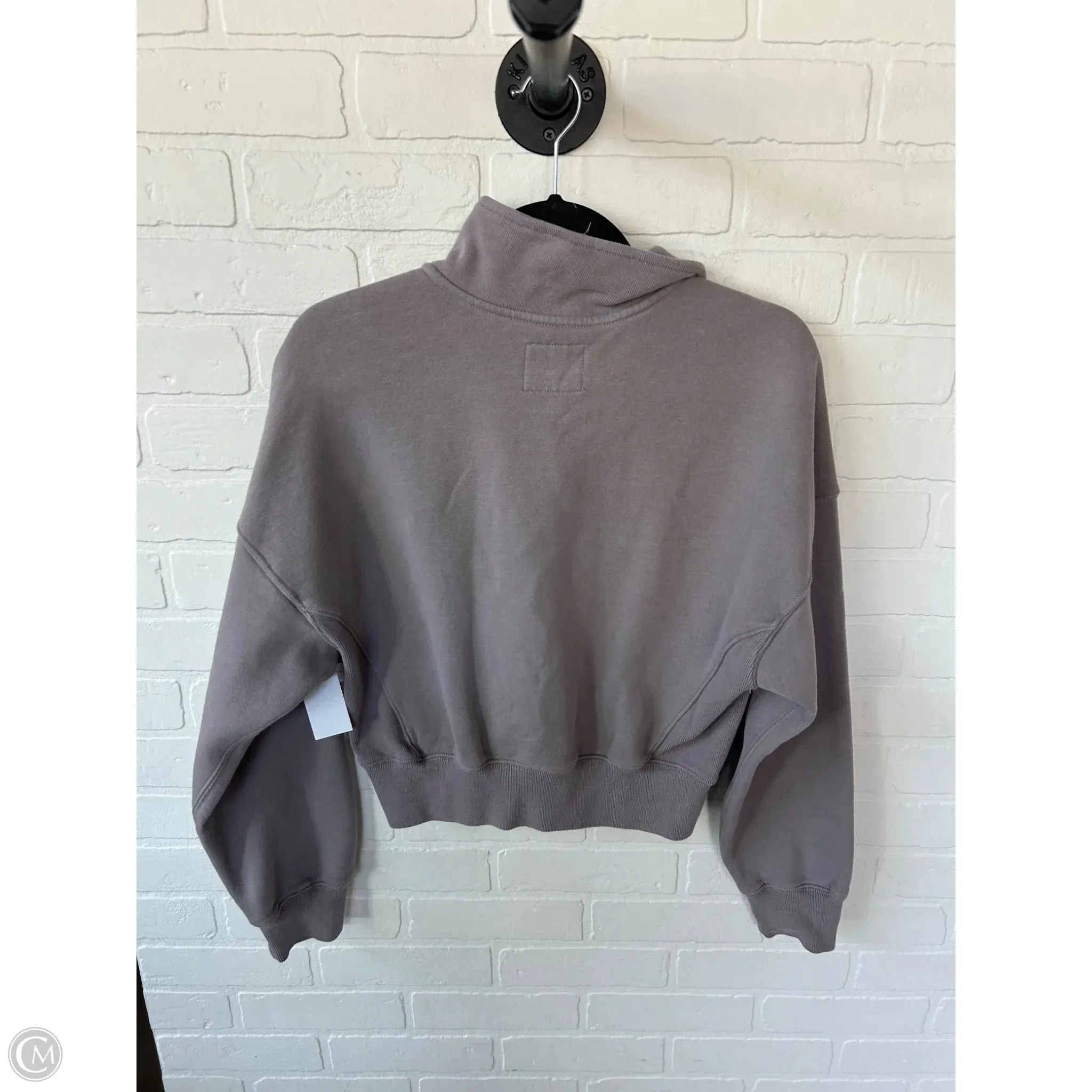 Sweatshirt Collar By Abercrombie And Fitch In Taupe, Size: Xs