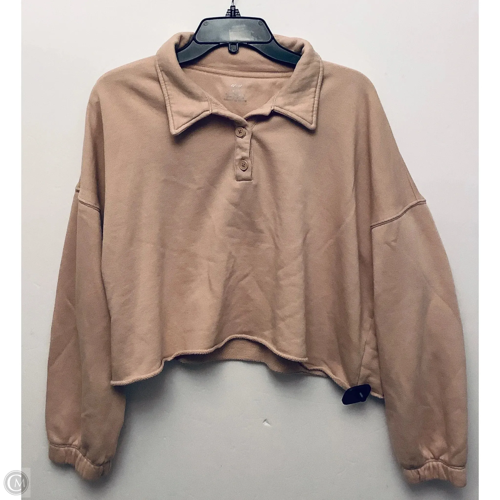Sweatshirt Collar By Aerie In Cream, Size: M