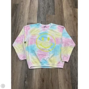 Sweatshirt Crewneck By Chicka-D In Tie Dye Print, Size: M