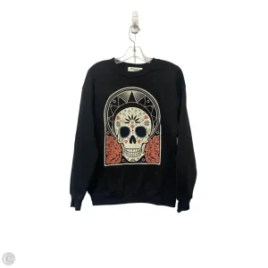 Sweatshirt Crewneck By Clothes Mentor In Black, Size: Xs