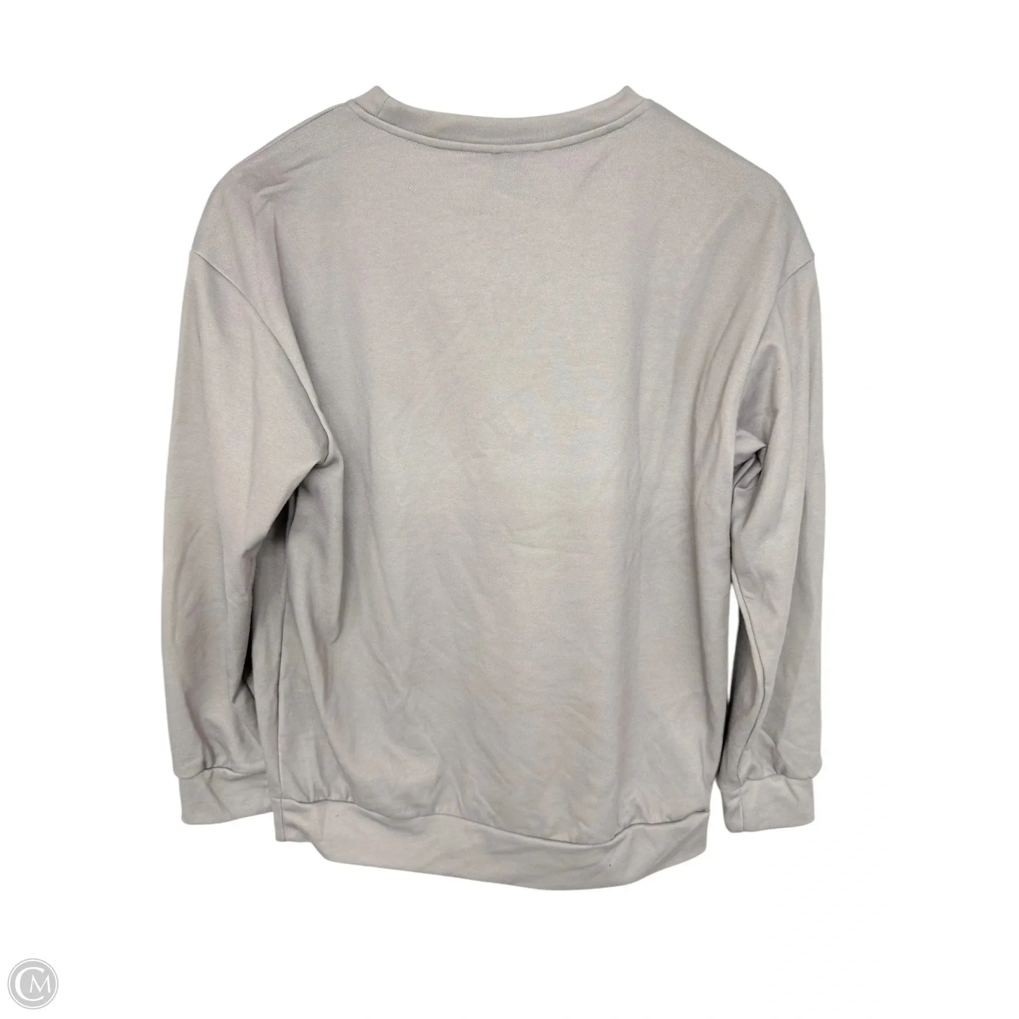 Sweatshirt Crewneck By Cmf In Grey, Size: S