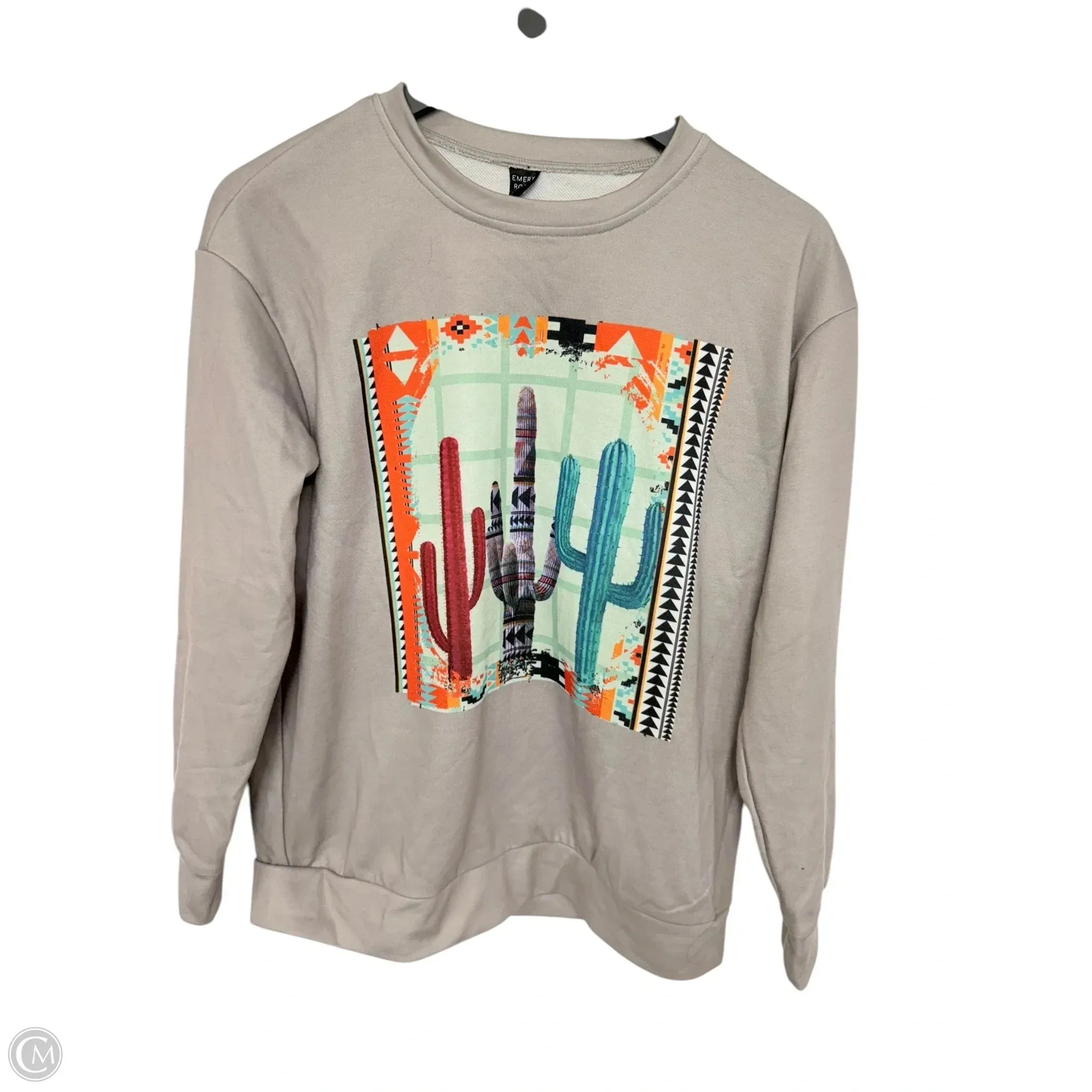 Sweatshirt Crewneck By Cmf In Grey, Size: S