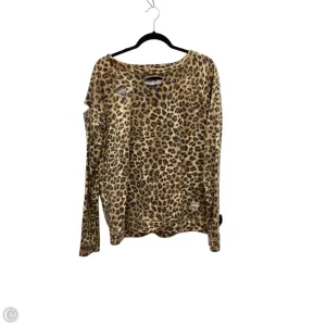 Sweatshirt Crewneck By Easel In Animal Print, Size: L