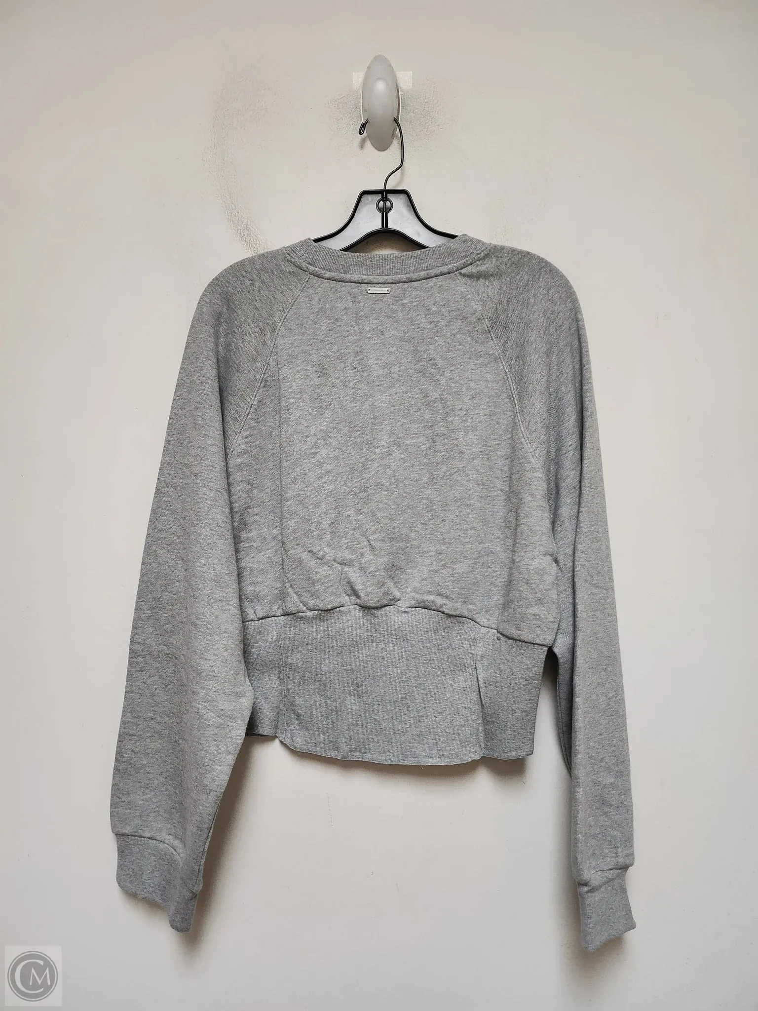 Sweatshirt Crewneck By Victorias Secret In Grey, Size: Xl