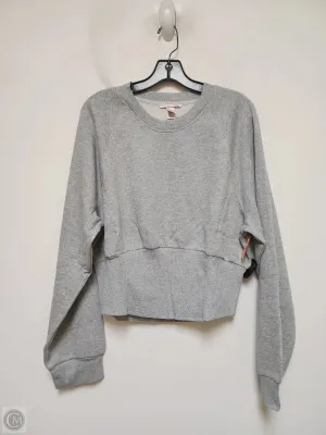 Sweatshirt Crewneck By Victorias Secret In Grey, Size: Xl