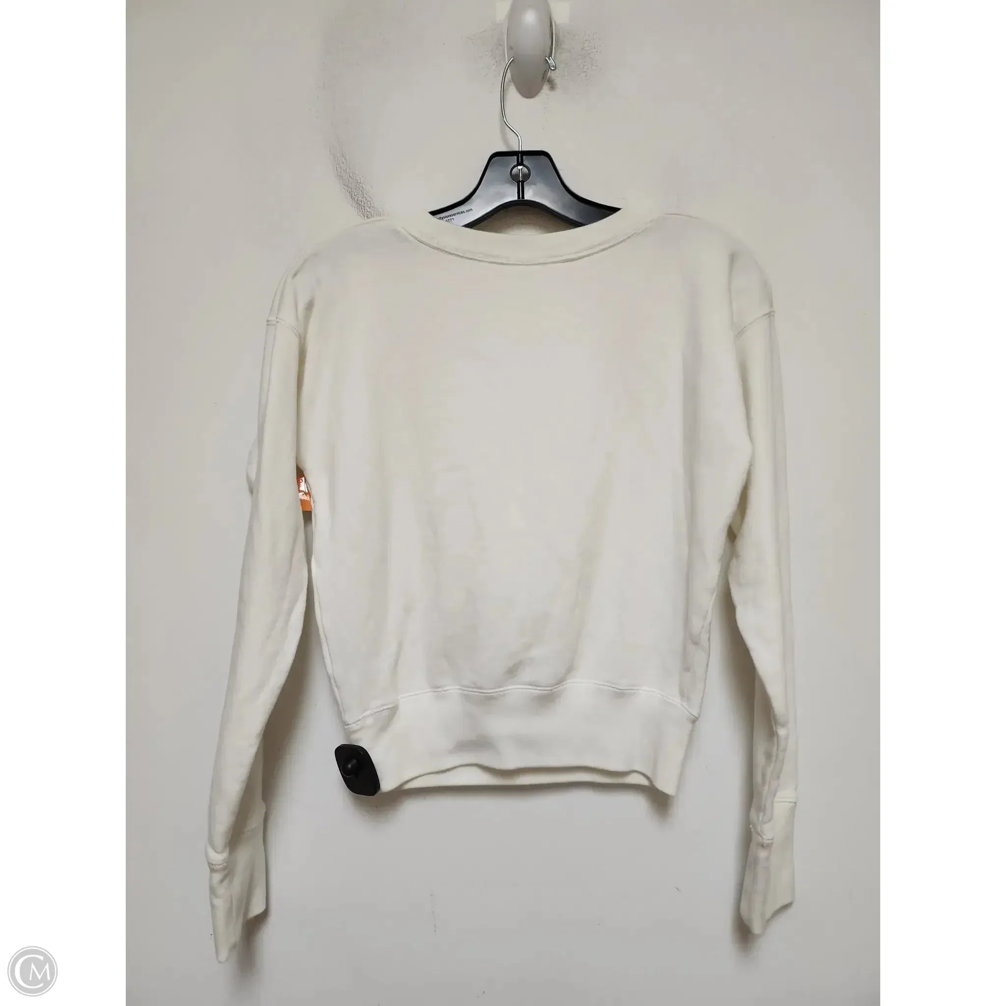Sweatshirt Crewneck By Walt Disney In White, Size: Xs