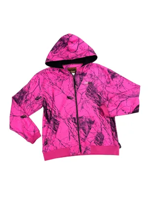 Sweatshirt Hoodie By Deer Camp In Pink, Size: M