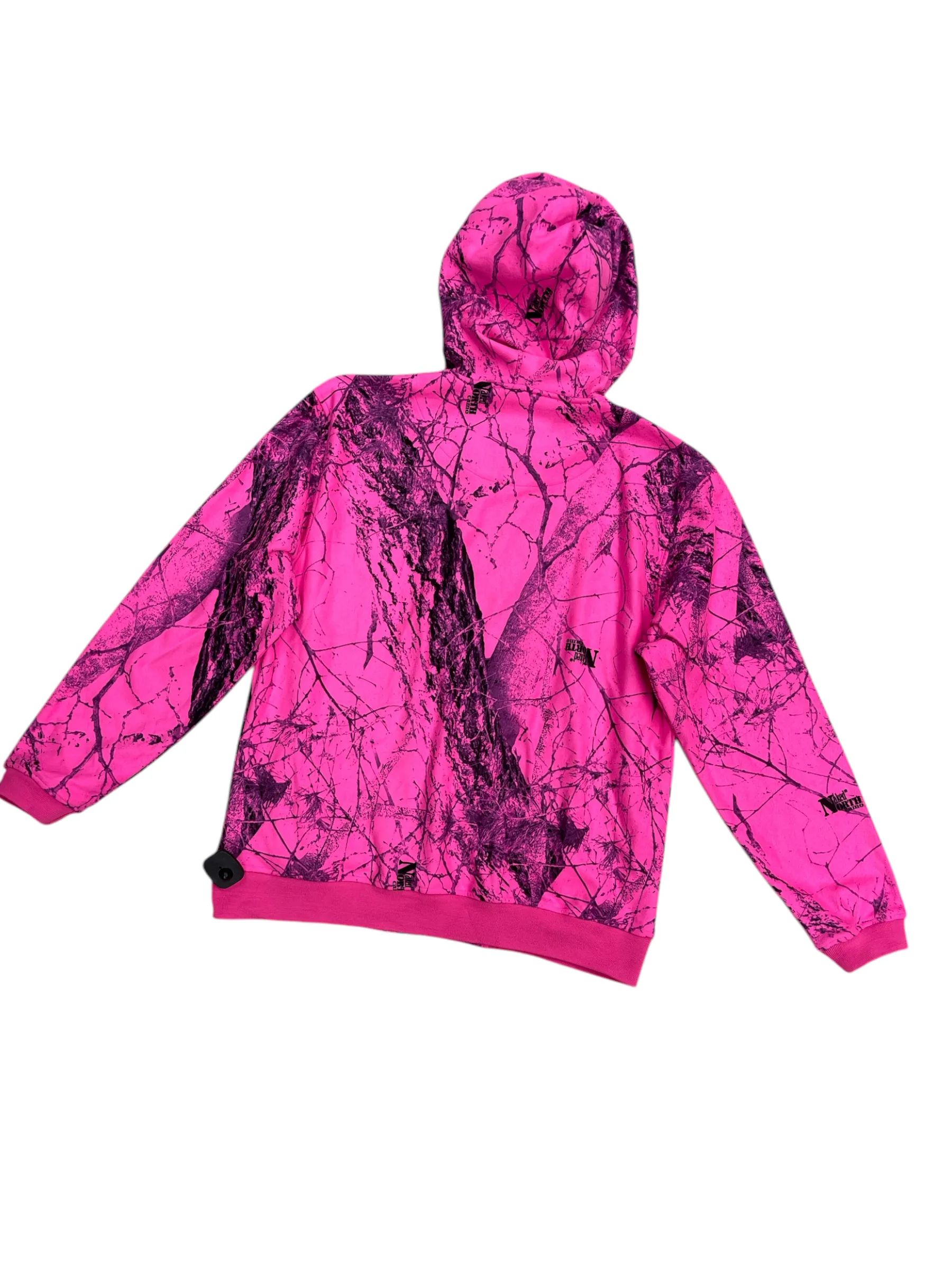 Sweatshirt Hoodie By Deer Camp In Pink, Size: M