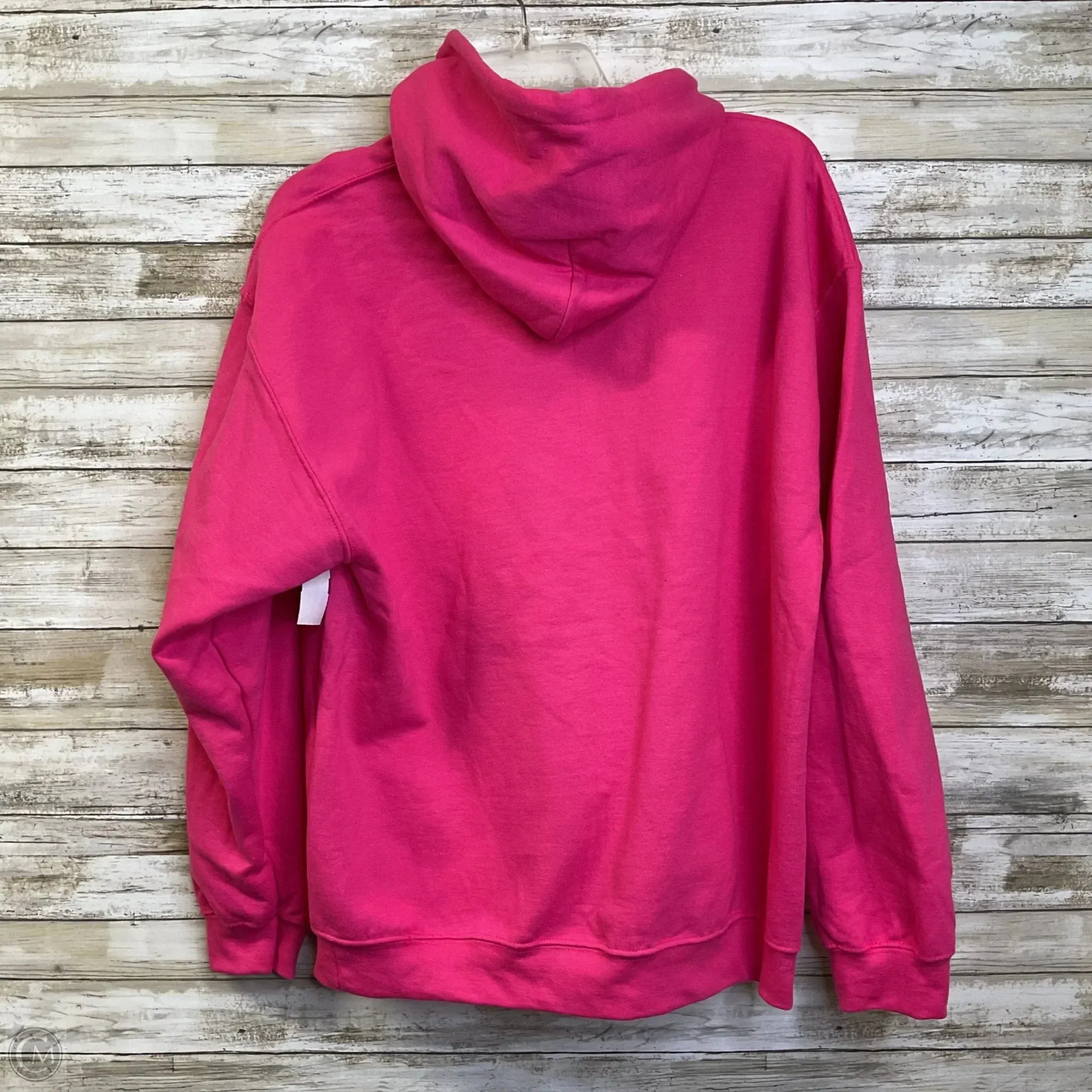 Sweatshirt Hoodie By Gildan In Pink, Size: 0