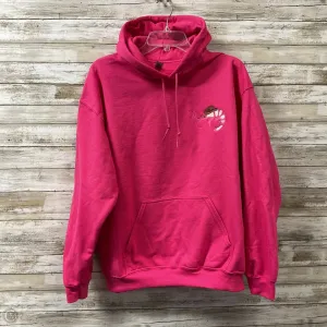 Sweatshirt Hoodie By Gildan In Pink, Size: 0