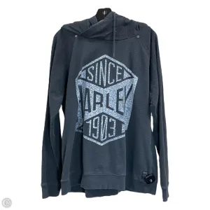 Sweatshirt Hoodie By Harley Davidson In Grey, Size: 2x