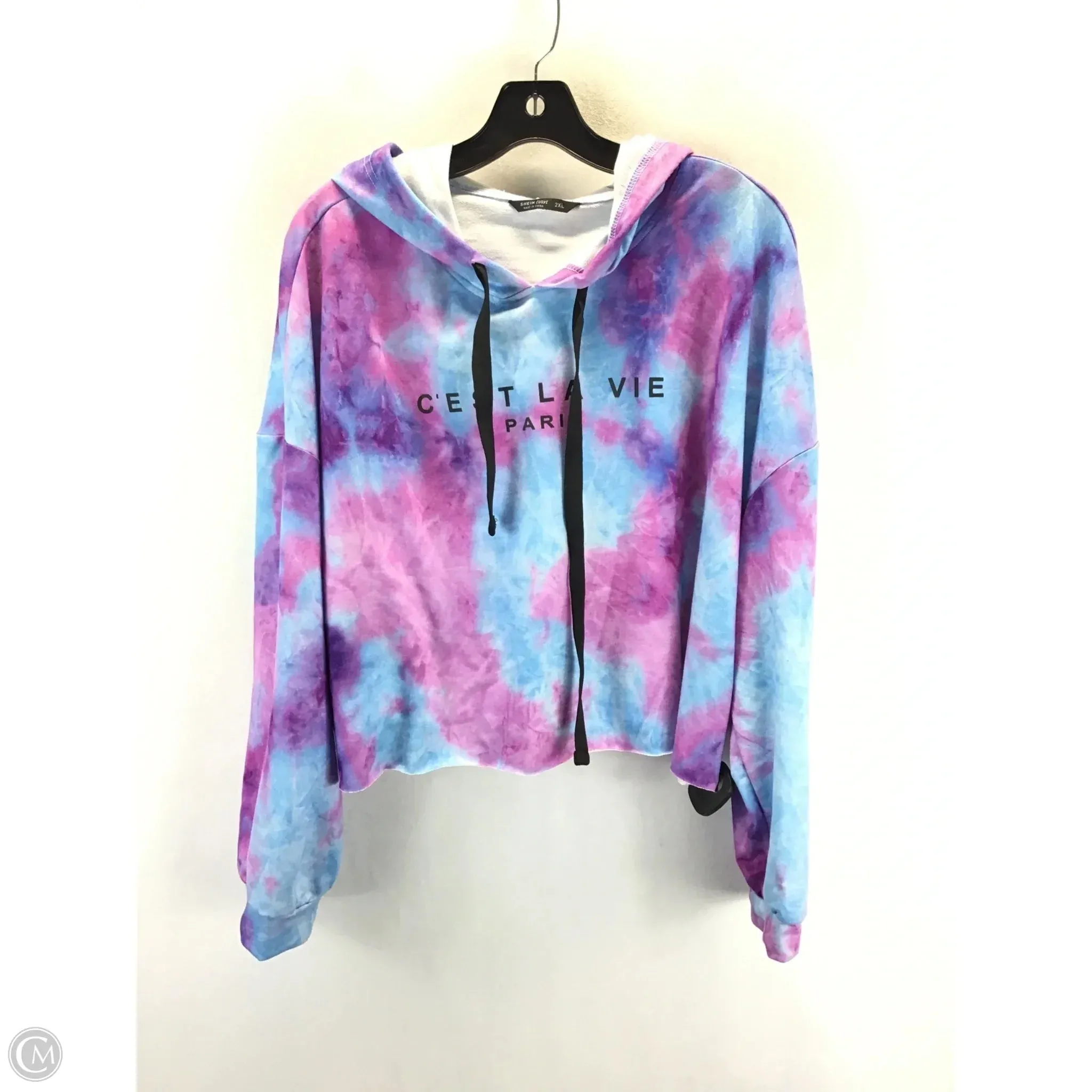 Sweatshirt Hoodie By Shein In Multi-colored, Size: 2x