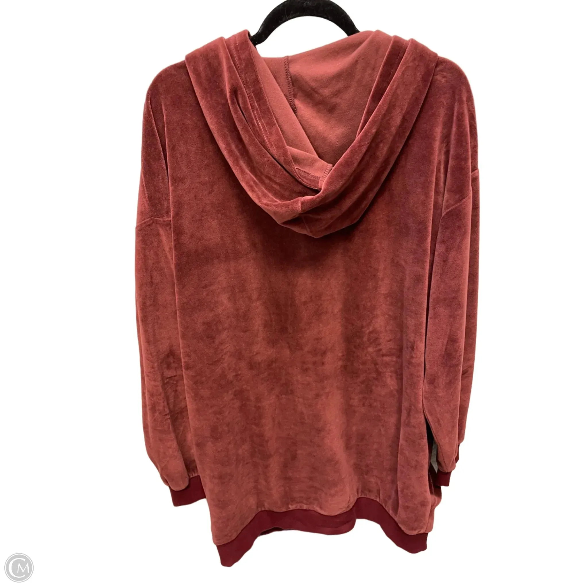 Sweatshirt Hoodie By SUPERMOM In Maroon, Size: M