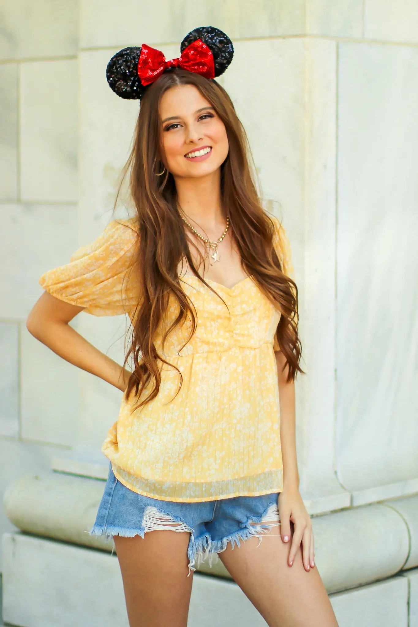 Tilien Floral Babydoll Top - FINAL SALE
