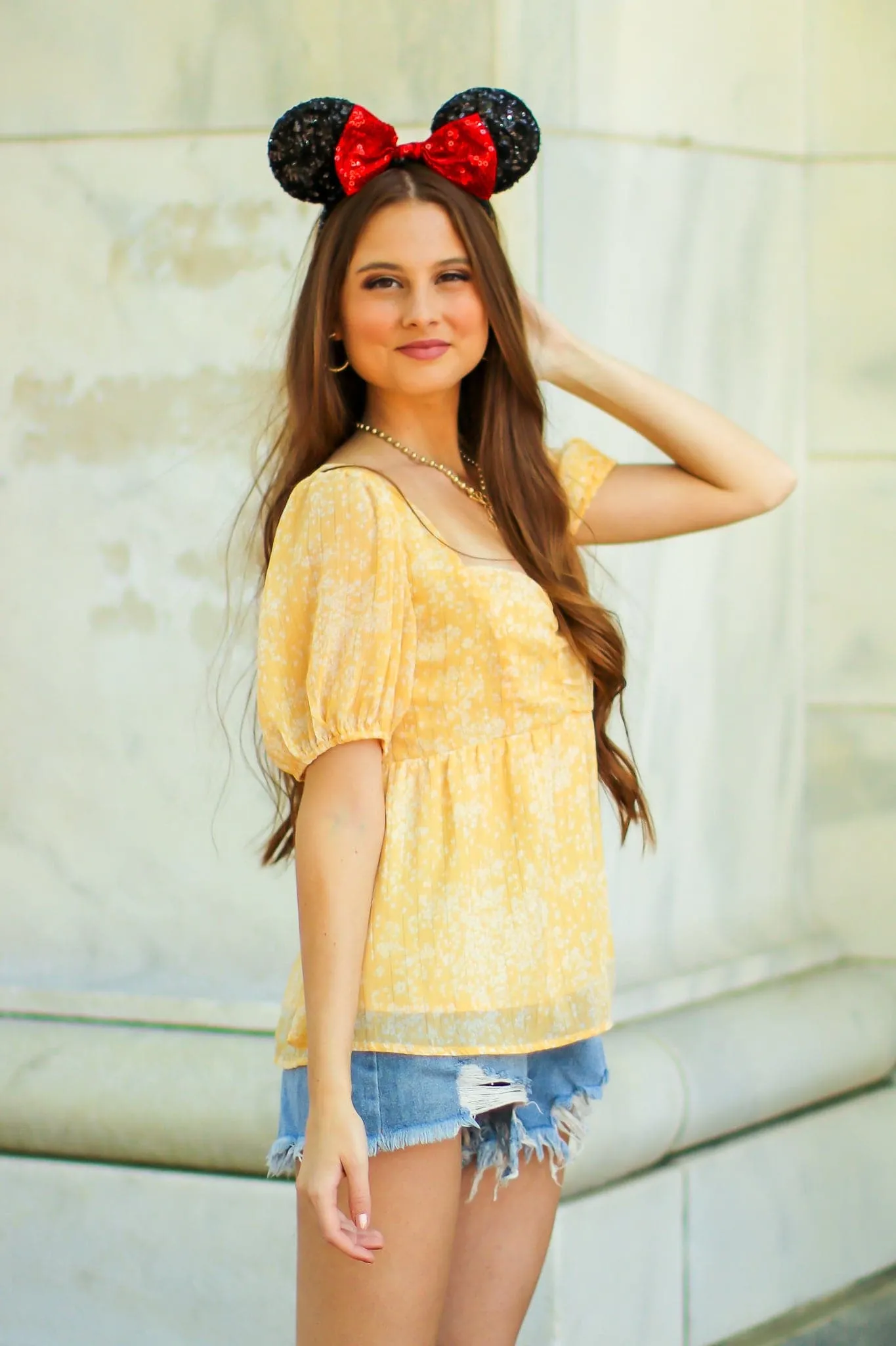 Tilien Floral Babydoll Top - FINAL SALE