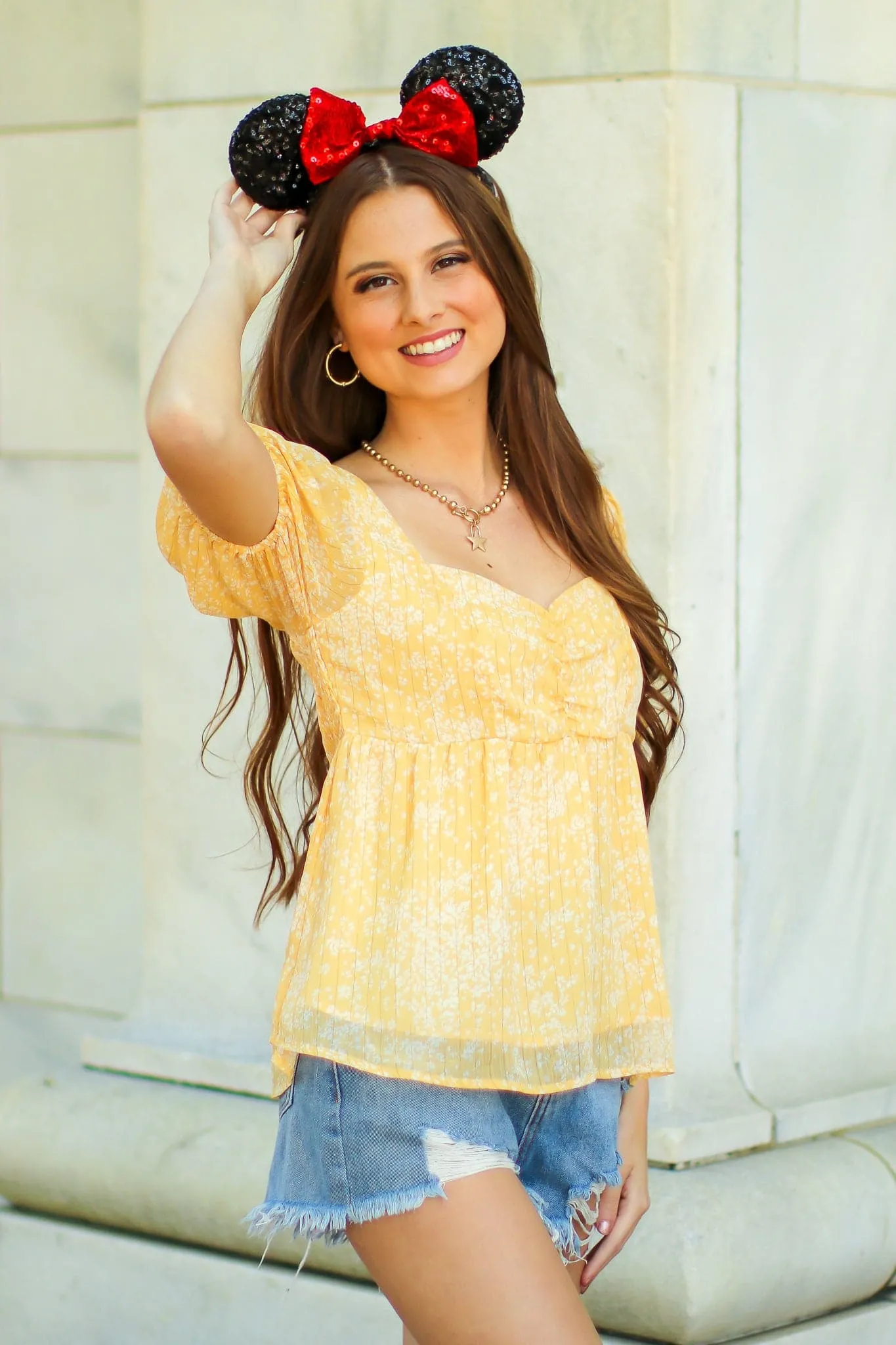Tilien Floral Babydoll Top - FINAL SALE