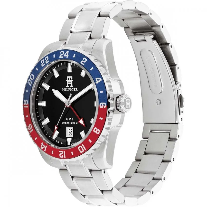 Tommy Hilfiger Black Dial Stainless Steel Mens Watch 1792131