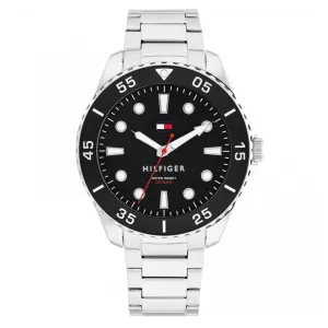 Tommy Hilfiger Black Dial Stainless Steel Mens Watch 1792203