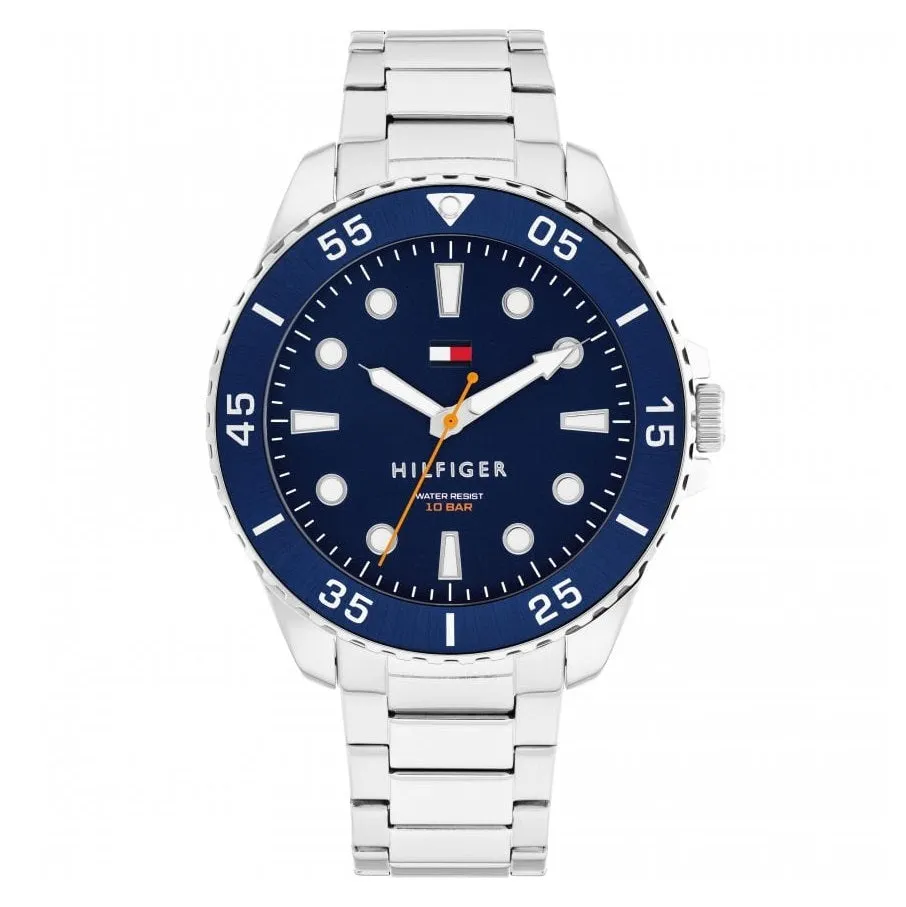 Tommy Hilfiger Blue Dial Stainless Steel Mens Watch 1792202