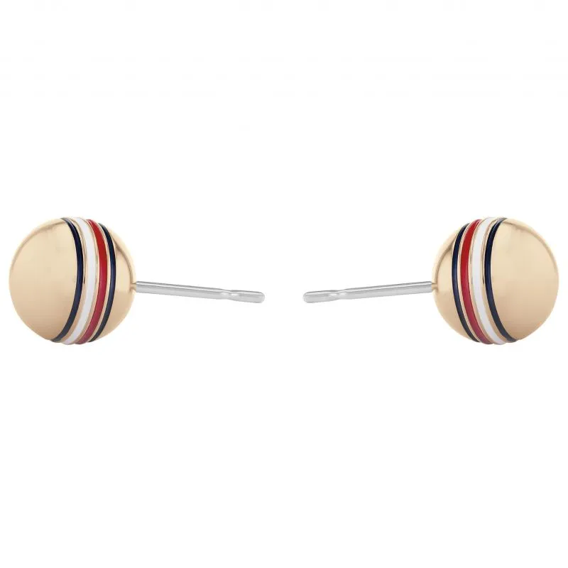 Tommy Hilfiger Gold Plated Orb Ladies Earrings 2780519