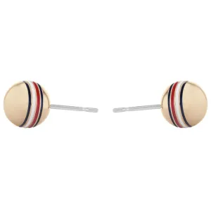 Tommy Hilfiger Gold Plated Orb Ladies Earrings 2780519