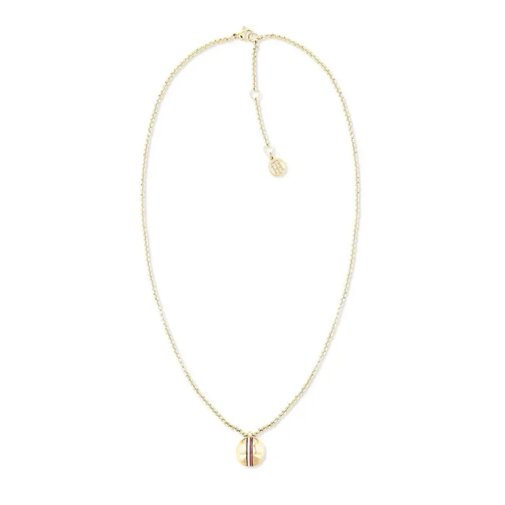 Tommy Hilfiger Gold Plated Orb Ladies Necklace 2780492