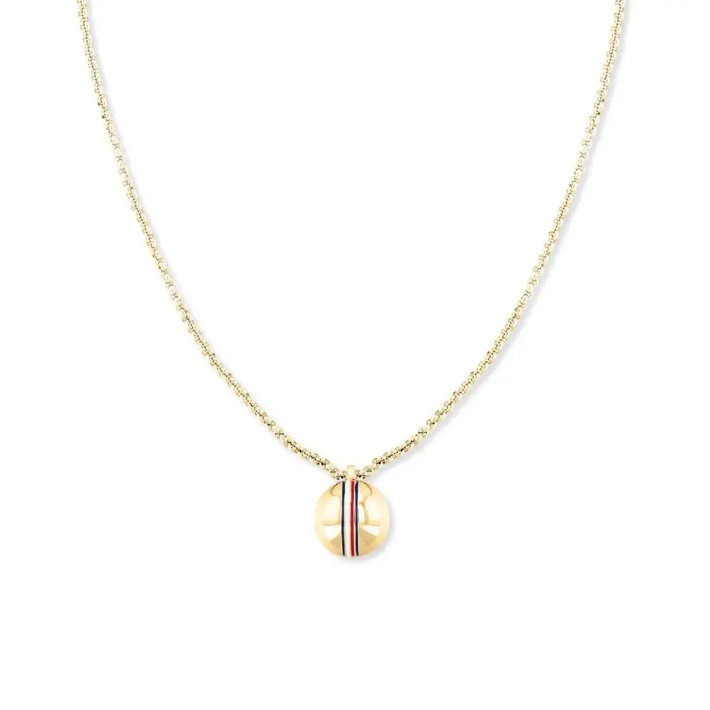 Tommy Hilfiger Gold Plated Orb Ladies Necklace 2780492