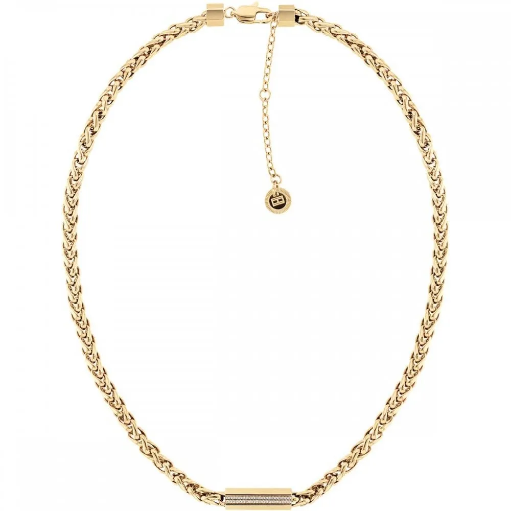 Tommy Hilfiger Ladies Gold Plated Snake Chain Necklace 2780873
