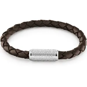 Tommy Hilfiger Mens Brown Leather Bracelet 2790478