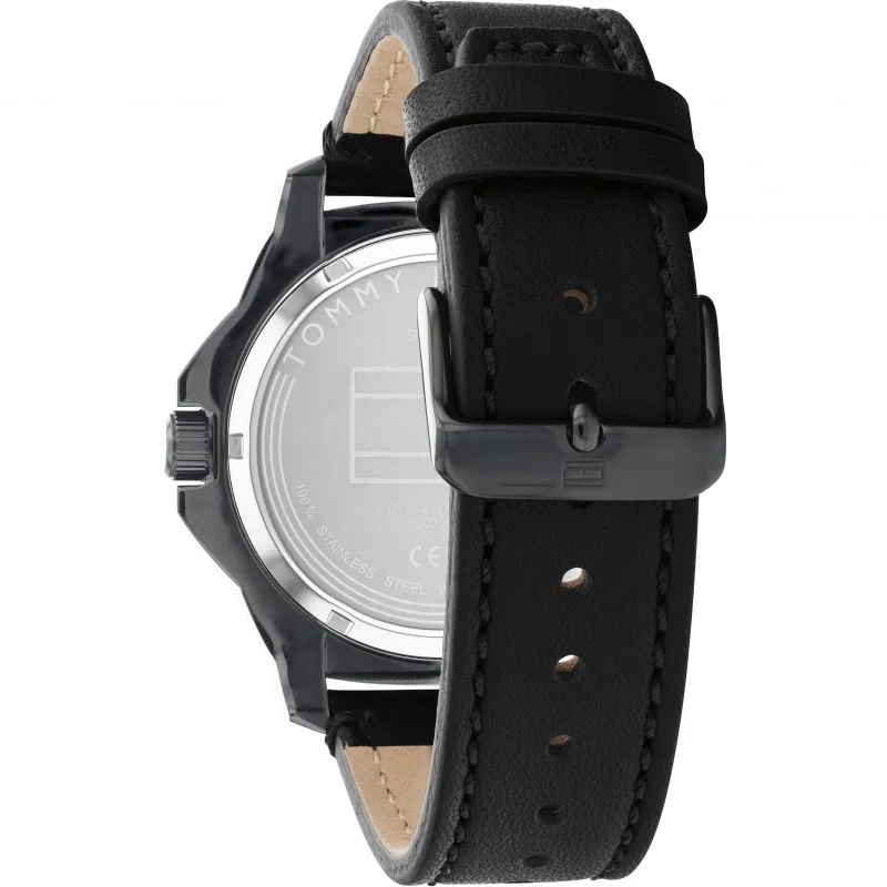 Tommy Hilfiger Mens Leather Strap Watch 1710485