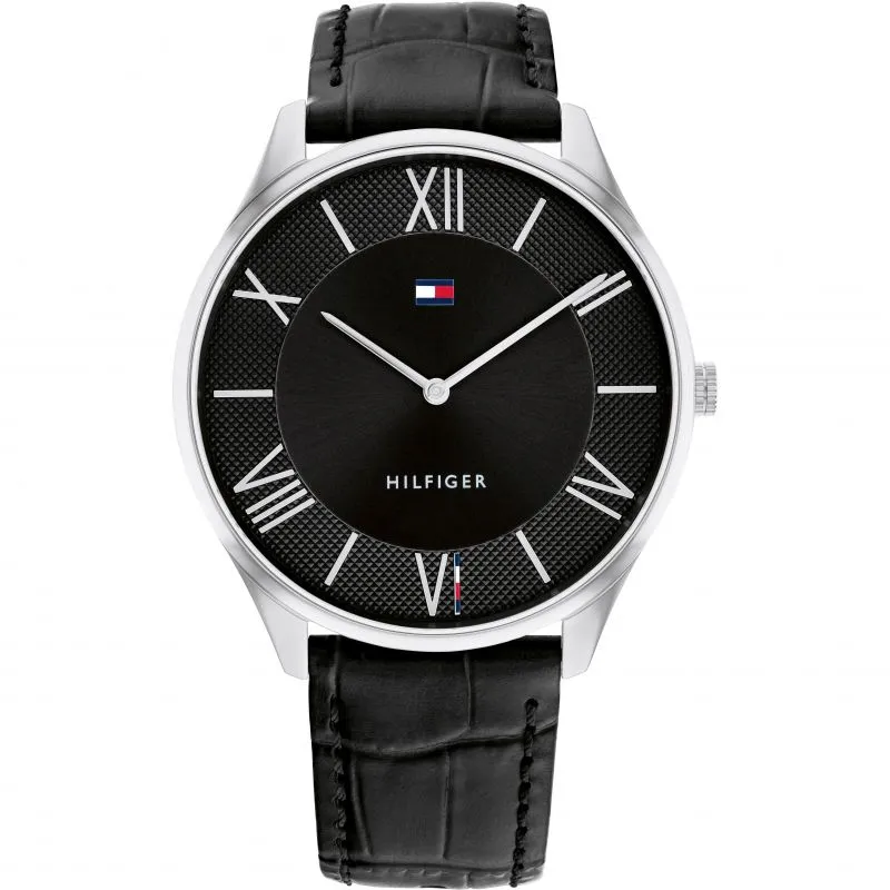 Tommy Hilfiger Mens Leather Strap Watch 1710516
