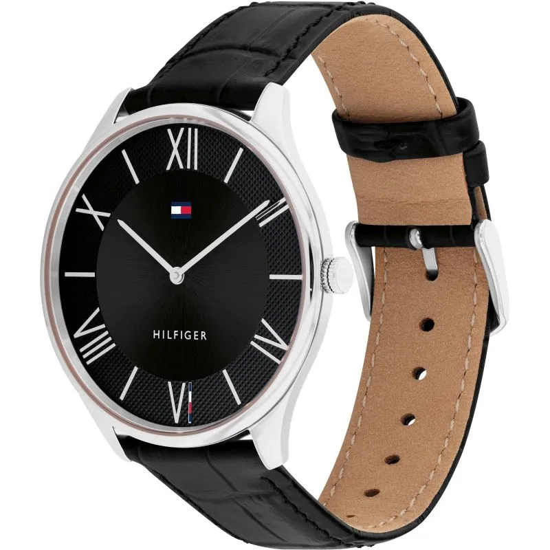 Tommy Hilfiger Mens Leather Strap Watch 1710516