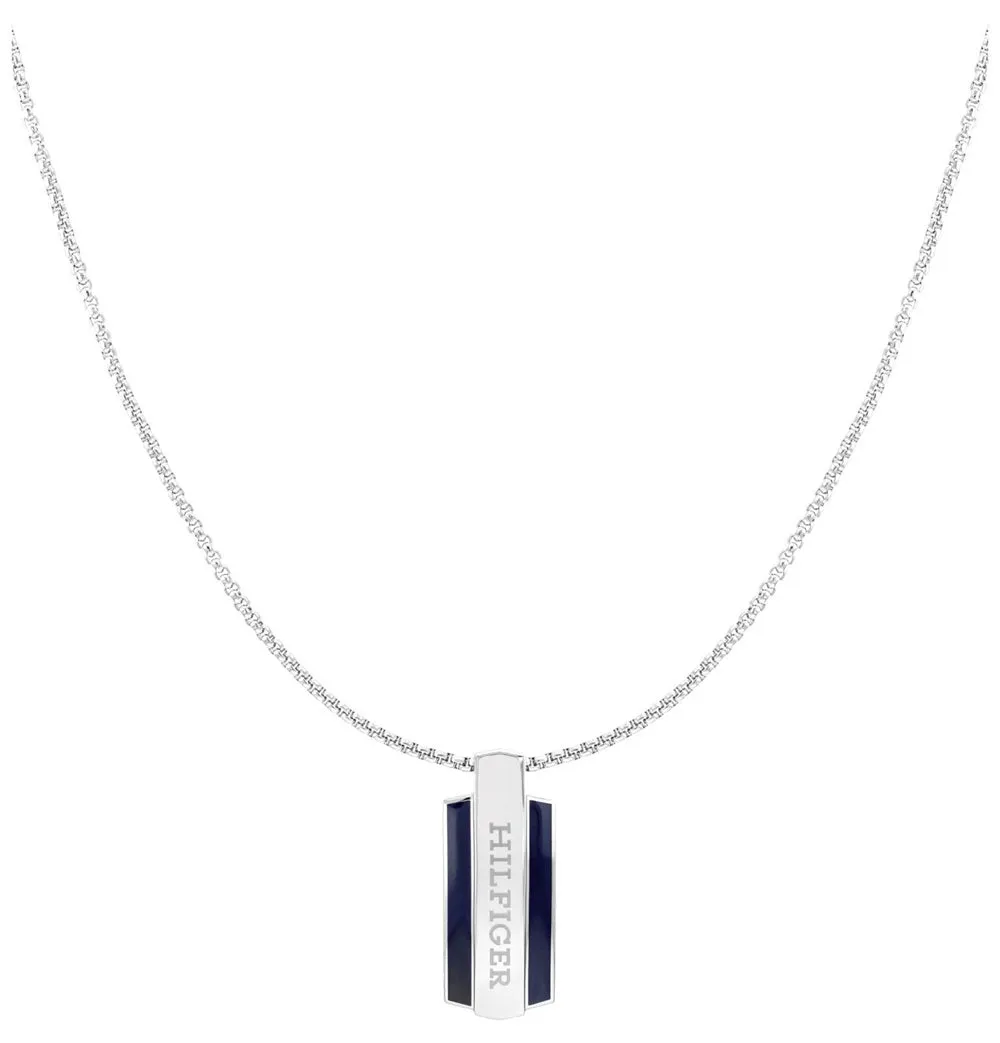Tommy Hilfiger Mens Parker Dog Tag Necklace 2790599