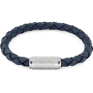Tommy Hilfiger Navy Leather Mens Bracelet 2790480