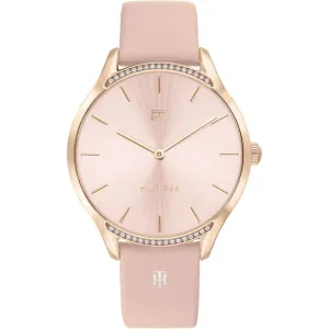 Tommy Hilfiger Pink Leather Strap Ladies Watch 1782215