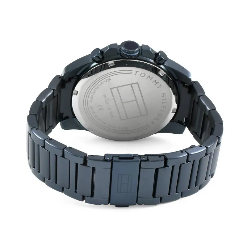 Tommy Hilfiger Steel Blue Day Date Mens Watch 1791560