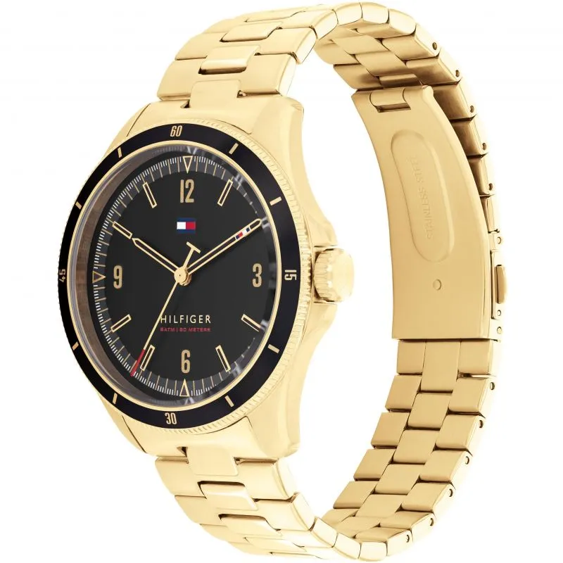 Tommy Hilfiger Yellow Gold Plated Mens Watch 1791903