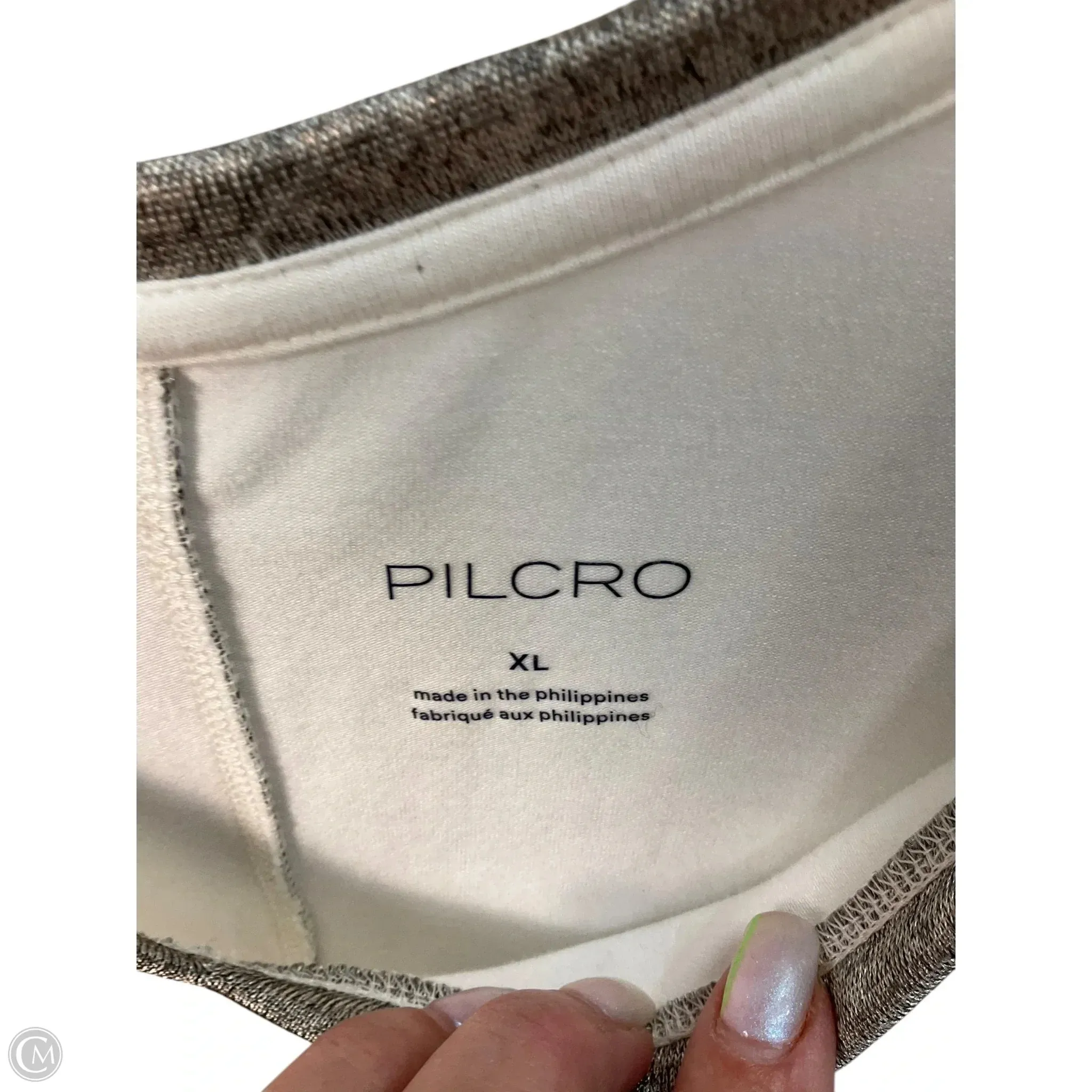 Top Short Sleeve Basic By Pilcro In Green, Size: Xl