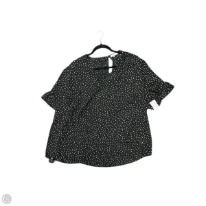 Top Short Sleeve By Clothes Mentor In Black, Size: 2x