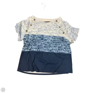 Top Short Sleeve By Clothes Mentor In Blue, Size: 4x