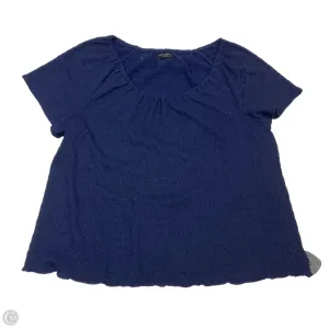 Top Short Sleeve By Lane Bryant In Blue, Size: 3x