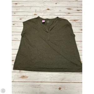 Top Short Sleeve By Sonoma In Green, Size: 2x