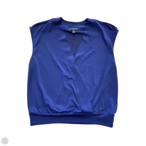 Top Sleeveless Basic By Banana Republic In Blue, Size: S